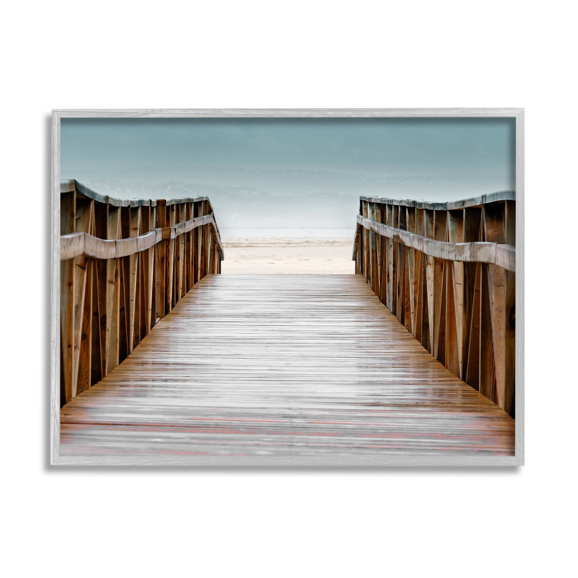 Stupell Industries Beach Boardwalk Wooden Waterfront Pier Ocean Coast, 14 x 11,Design by Danita Delimont