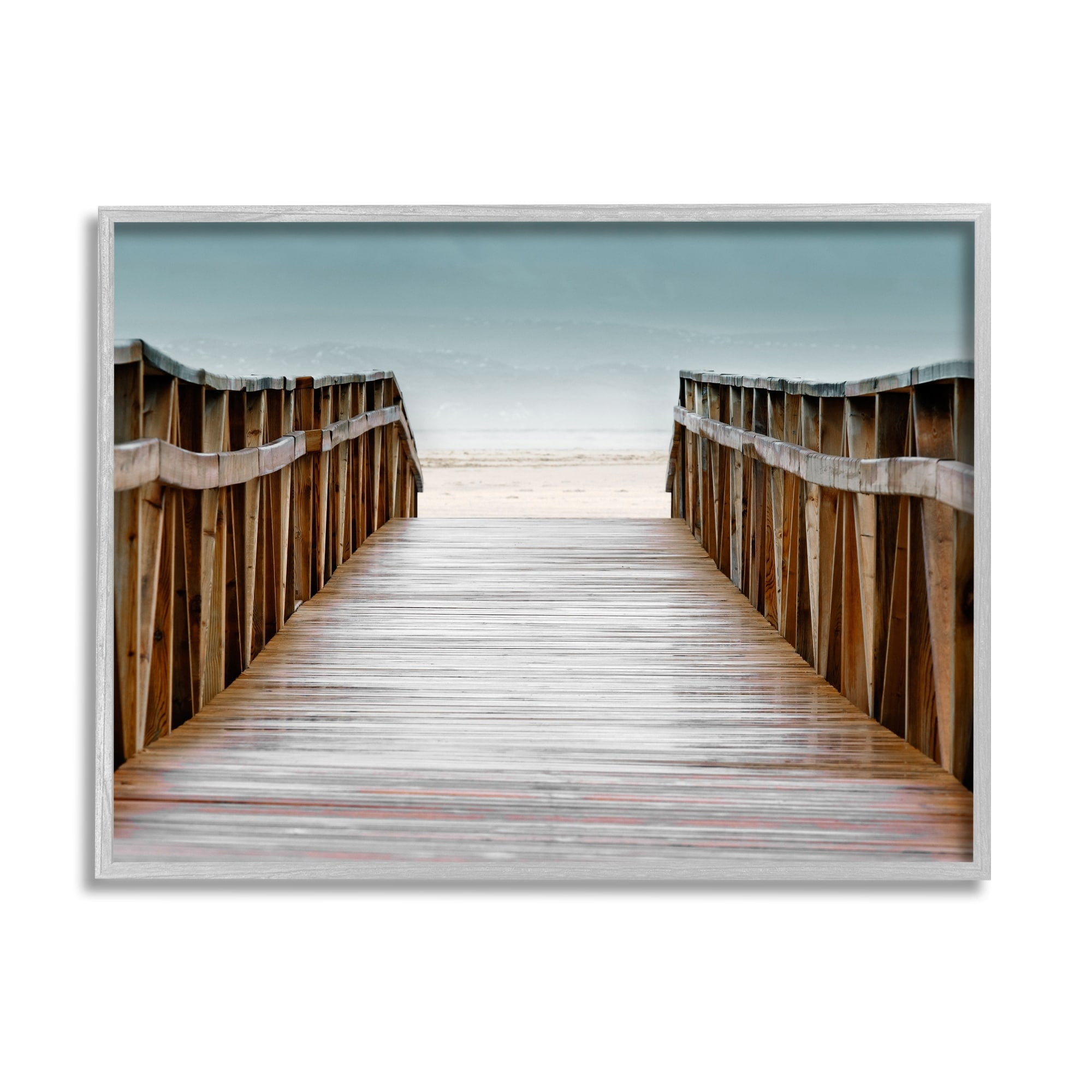 Stupell Industries Beach Boardwalk Wooden Waterfront Pier Ocean Coast, 20 x 16,Design by Danita Delimont