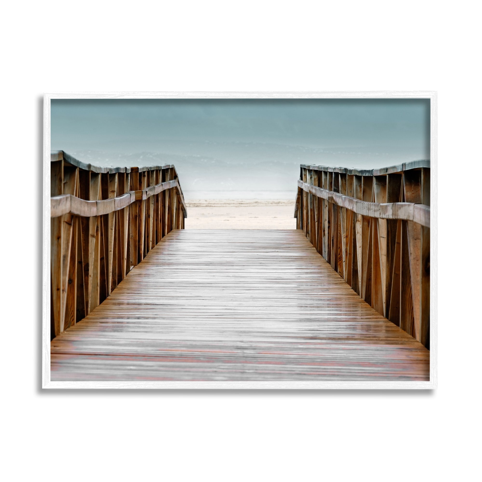 Stupell Industries Beach Boardwalk Wooden Waterfront Pier Ocean Coast, 30 x 24,Design by Danita Delimont