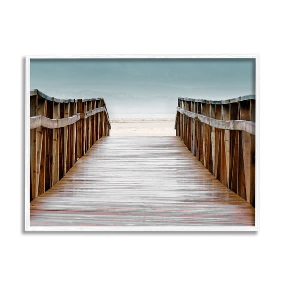 Stupell Industries Beach Boardwalk Wooden Waterfront Pier Ocean Coast, 30 x 24,Design by Danita Delimont