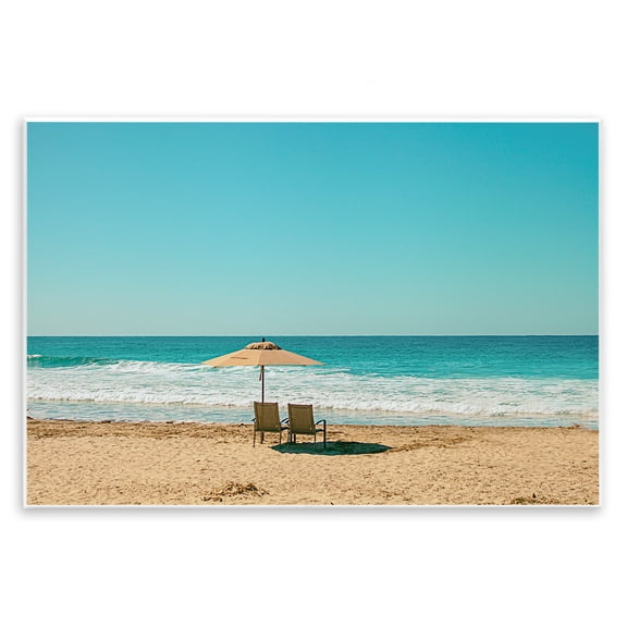 Stupell Industries Beach Calm Wave Watching Wall Plaque Art design by Norm Stelfox, 10 x 15