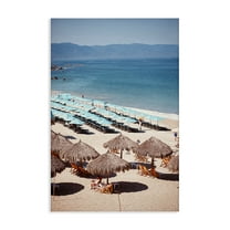 Stupell Industries Beach Canopies View Nautical & Beach Photography Wrapped Canvas Art Print Wall Art, 16 x 24