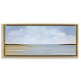 thumbnail image 1 of Stupell Industries Beach Clouds Landscape Landscape Painting Gold Floater Framed Canvas Art Print Wall Art, 25 x 11, 1 of 9