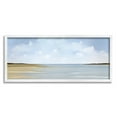 thumbnail image 1 of Stupell Industries Beach Clouds Landscape Landscape Painting White Framed Art Print Wall Art, 24 x 10, 1 of 9