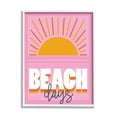 thumbnail image 1 of Stupell Industries Beach Days Quote Rising Sun Ray Horizon Pink, 24 x 30, Designed by Angela Nickeas, 1 of 6