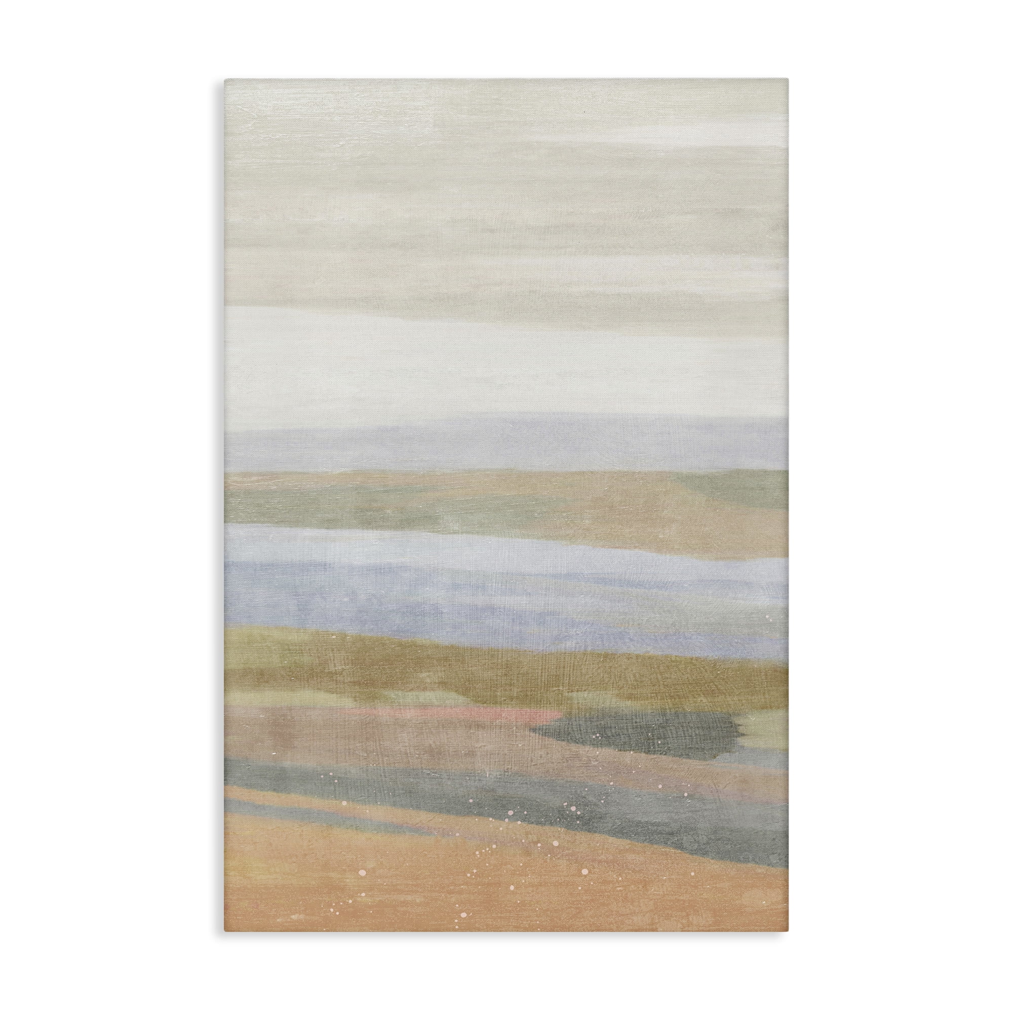 Stupell Industries Beach Dunes Abstraction Coastal Painting Gallery Wrapped Canvas Art Print Wall Art, 16 x 24