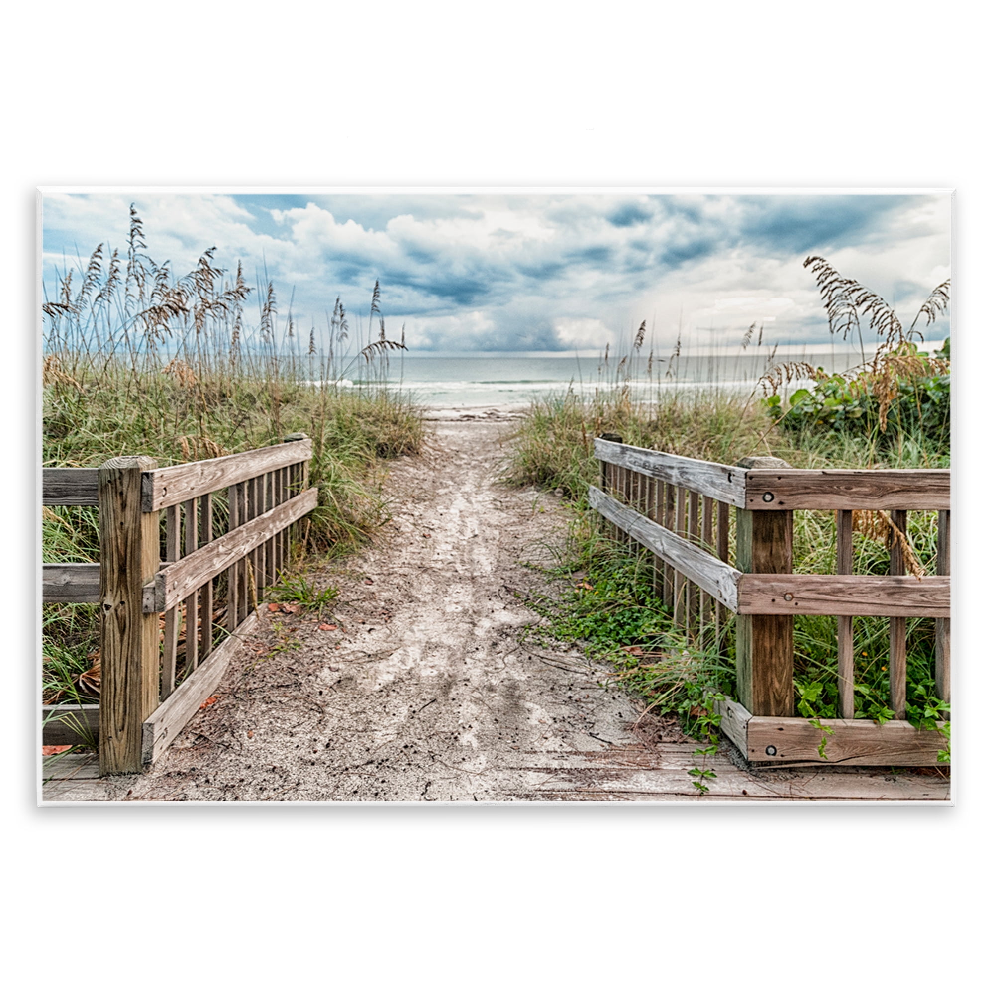 Stupell Industries Beach Entrance Fence Wall Plaque Art, design by Mary Lou Johnson