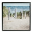 thumbnail image 1 of Stupell Industries Beach Fence Landscape Nature Painting Black Framed Art Print Wall Art, 24 x 24, 1 of 9