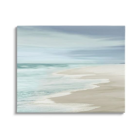 Stupell Industries Beach Foam Landscape Nature Photography Gallery Wrapped Canvas Print Wall Art, 30 x 24