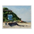 thumbnail image 1 of Stupell Industries Beach Guard Tower Landscape & Nature Painting White Framed Art Print Wall Art, 14 x 11, 1 of 2