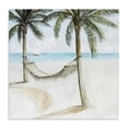 thumbnail image 1 of Stupell Industries Tropical Beach Hammock Coastal Scene Canvas Art, 17 x 17, by Lorenzo Collective, 1 of 8