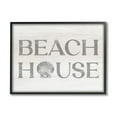 thumbnail image 1 of Stupell Industries Beach House Text Vintage Clam Seashell Motif Framed Wall Art, 20 x 16, Design by Lil' Rue, 1 of 5