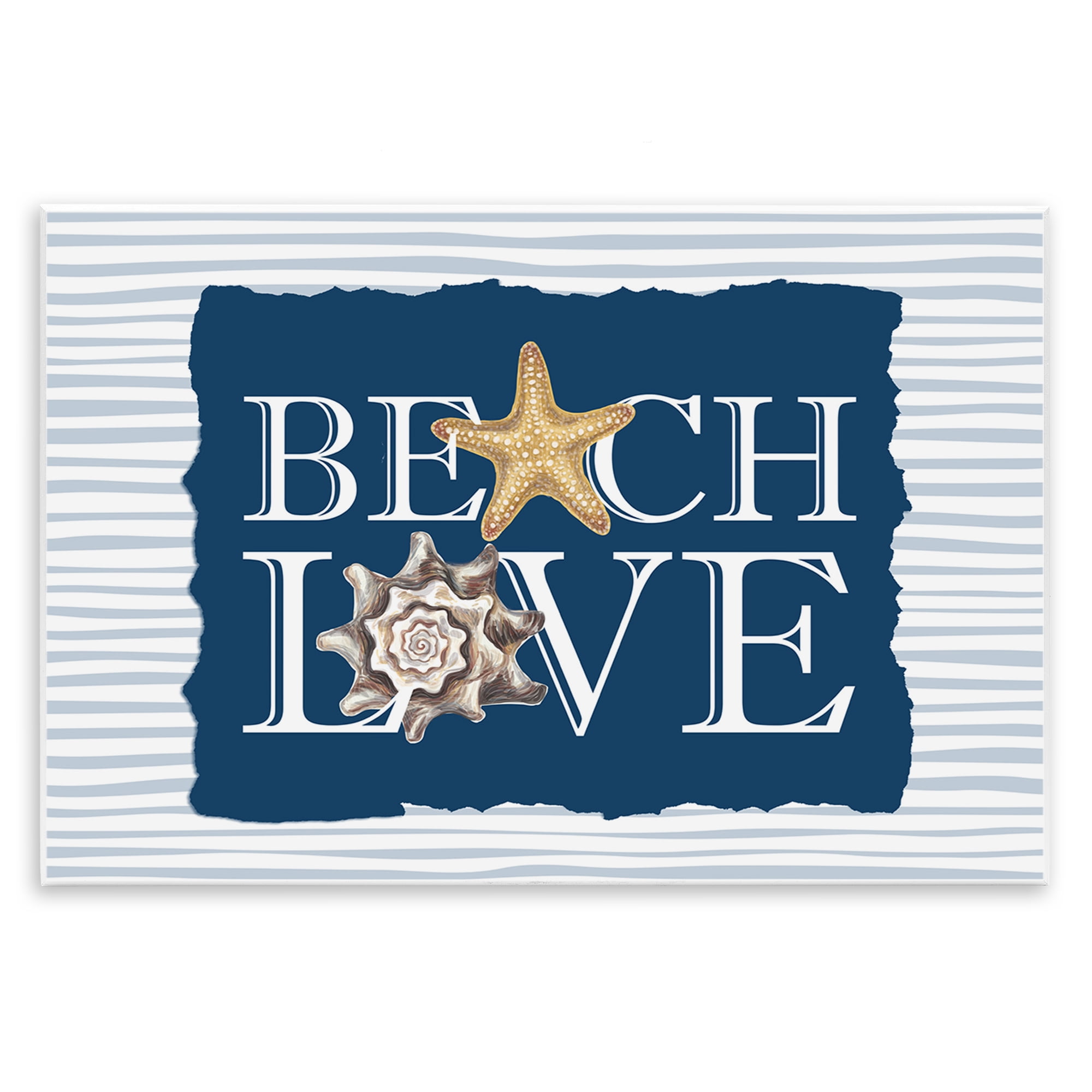 Stupell Industries Beach Love Seashells Wall Plaque Art, design by Kim Allen