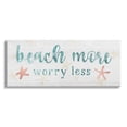 thumbnail image 1 of Stupell Industries Beach More Worry Less Nautical Sign Red Starfish, 24 x 10,Design by Natalie Carpentieri, 1 of 7