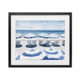 thumbnail image 1 of Stupell Industries Tropical Beach Nice Blue Striped Umbrellas Black Framed Print Under Glass, 16 x 13, by Sisi and Seb, 1 of 8