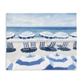 thumbnail image 1 of Stupell Industries Tropical Beach Nice Blue Striped Umbrellas Canvas Art, 20 x 16, by Sisi and Seb, 1 of 8