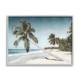 thumbnail image 1 of Stupell Industries Beach Palm Trees Clear Summer Day Blue Sky Design , 14 x 11, Design by Denise Brown, 1 of 5