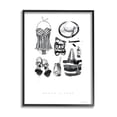 thumbnail image 1 of Stupell Industries Beach Please Phrase Black White Female Fashion Black Framed, 16 x 20, Design by Mercedes Lopez Charro, 1 of 7