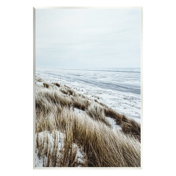 Stupell Industries Beach Reeds Landscape Nature Photography Unframed Art Print Wall Art, 10 x 15