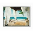 thumbnail image 1 of Stupell Industries Beach Resort Ocean Sea Landscape Painting Framed Wall Art by Jacob Reed, 1 of 6