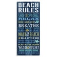 thumbnail image 1 of Stupell Industries Beach Rules Relax Breathe Typography Painting Gallery Wrapped Canvas Art Print Wall Art, 17 x 40, 1 of 5
