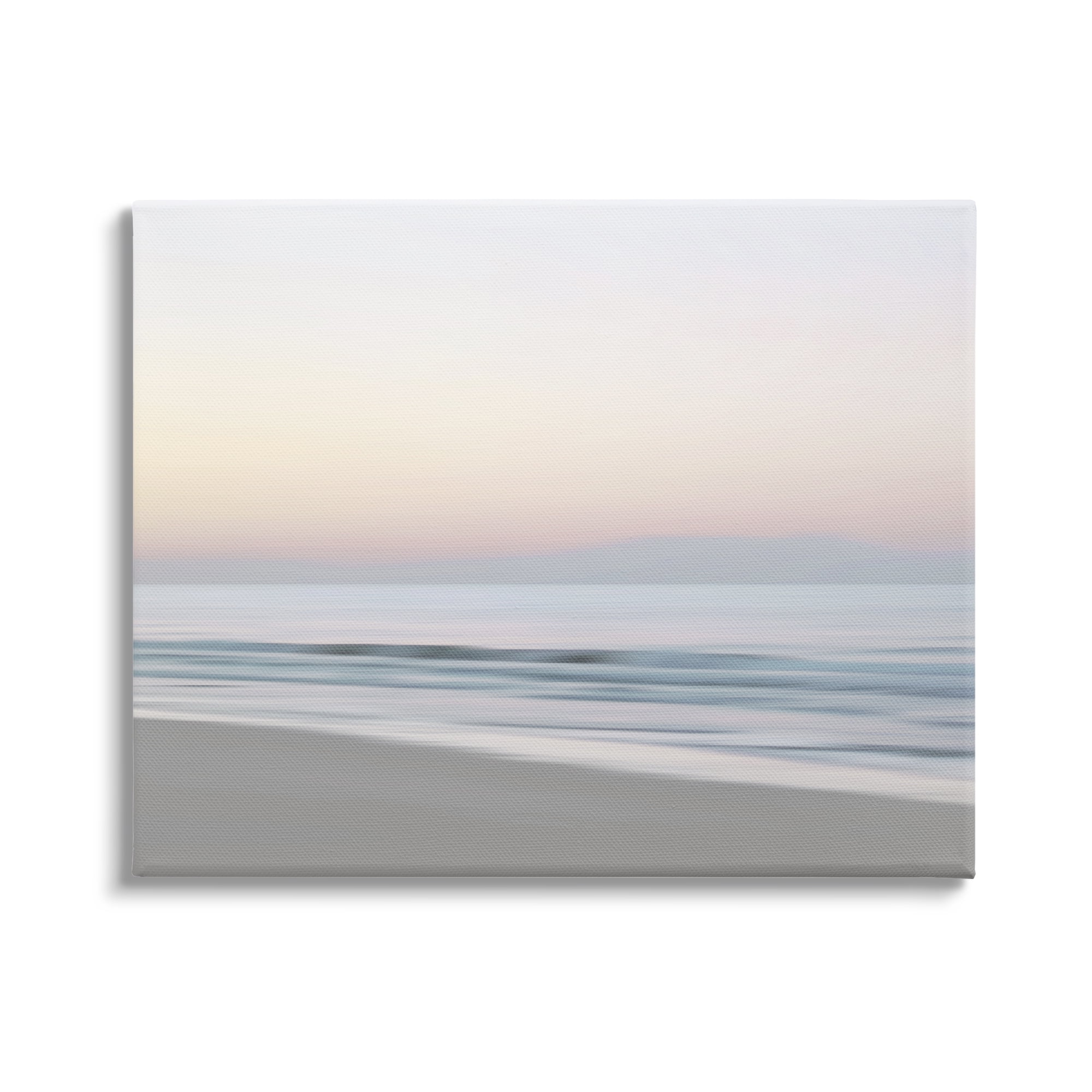 Stupell Industries Beach Shore Sunrise Landscape Painting Gallery Wrapped Canvas Art Print Wall Art, 48 x 36