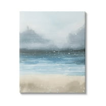 Stupell Industries Beach Snowfall Ocean Shore Graphic Art Gallery Wrapped Canvas Print Wall Art, Design by Grace Popp
