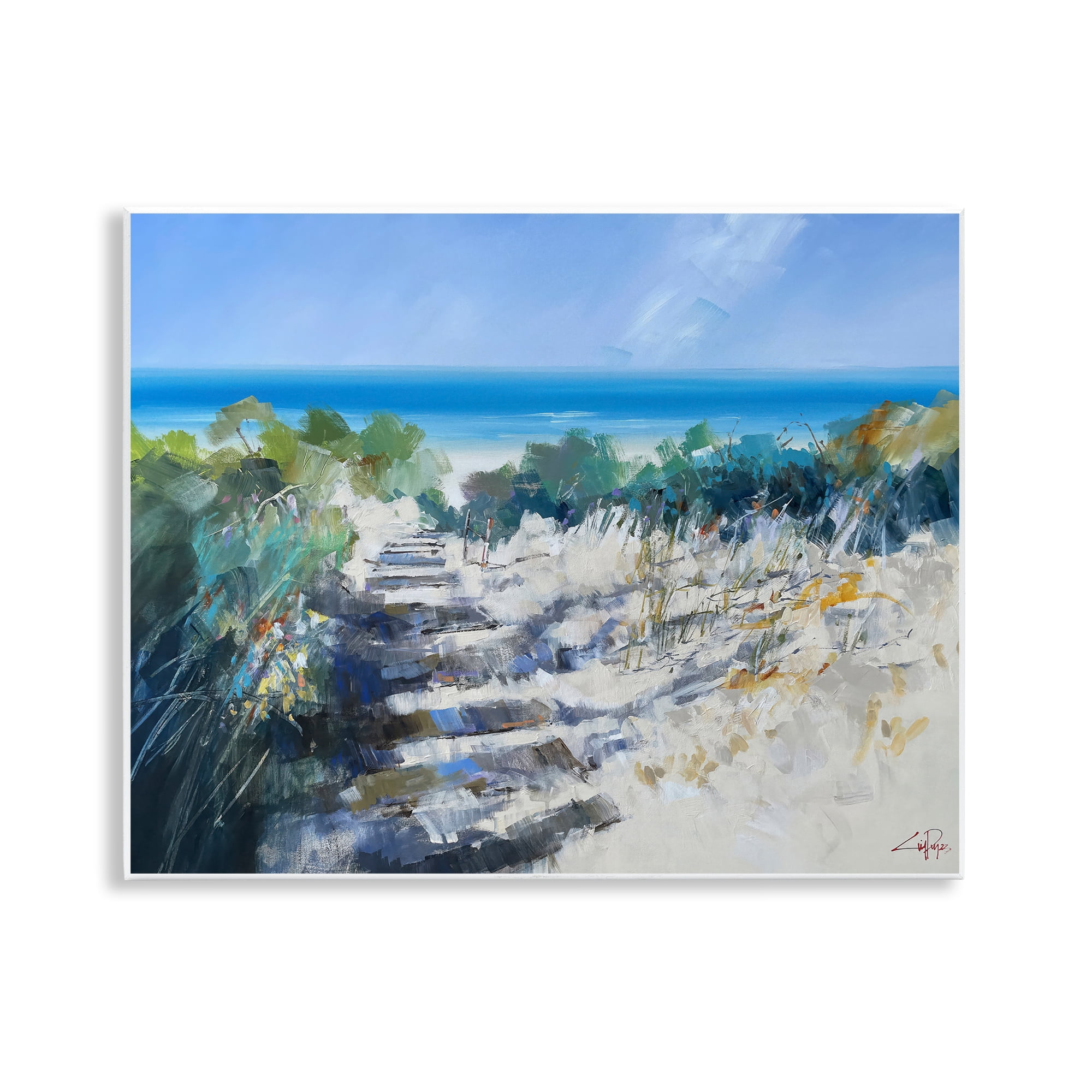 Stupell Industries Beach Steps in Robe Wall Plaque Art, design by Craig Trewin Penny