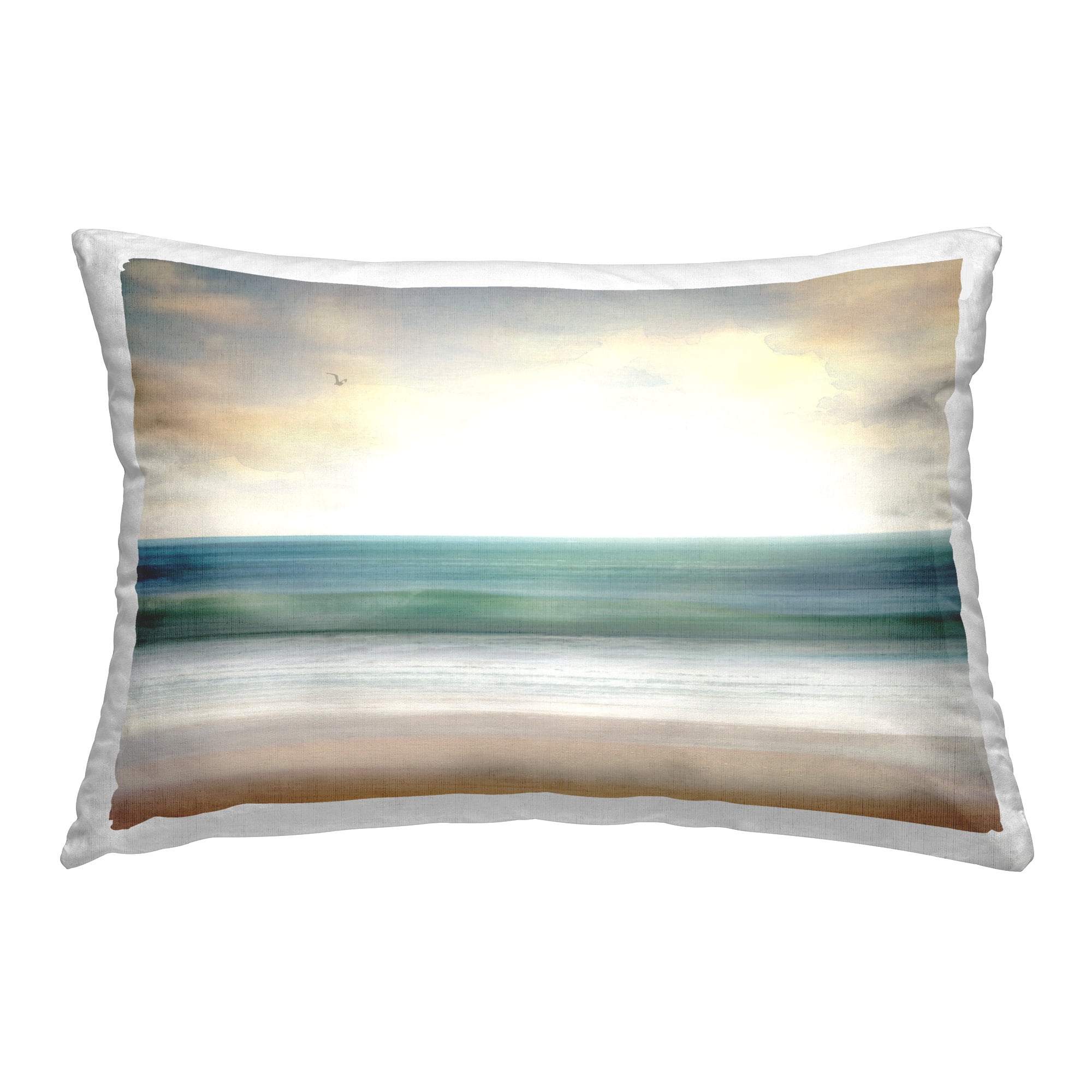 Stupell Industries Beach Sunrise Shore Decorative Printed Throw Pillow Design by Susan Arnot