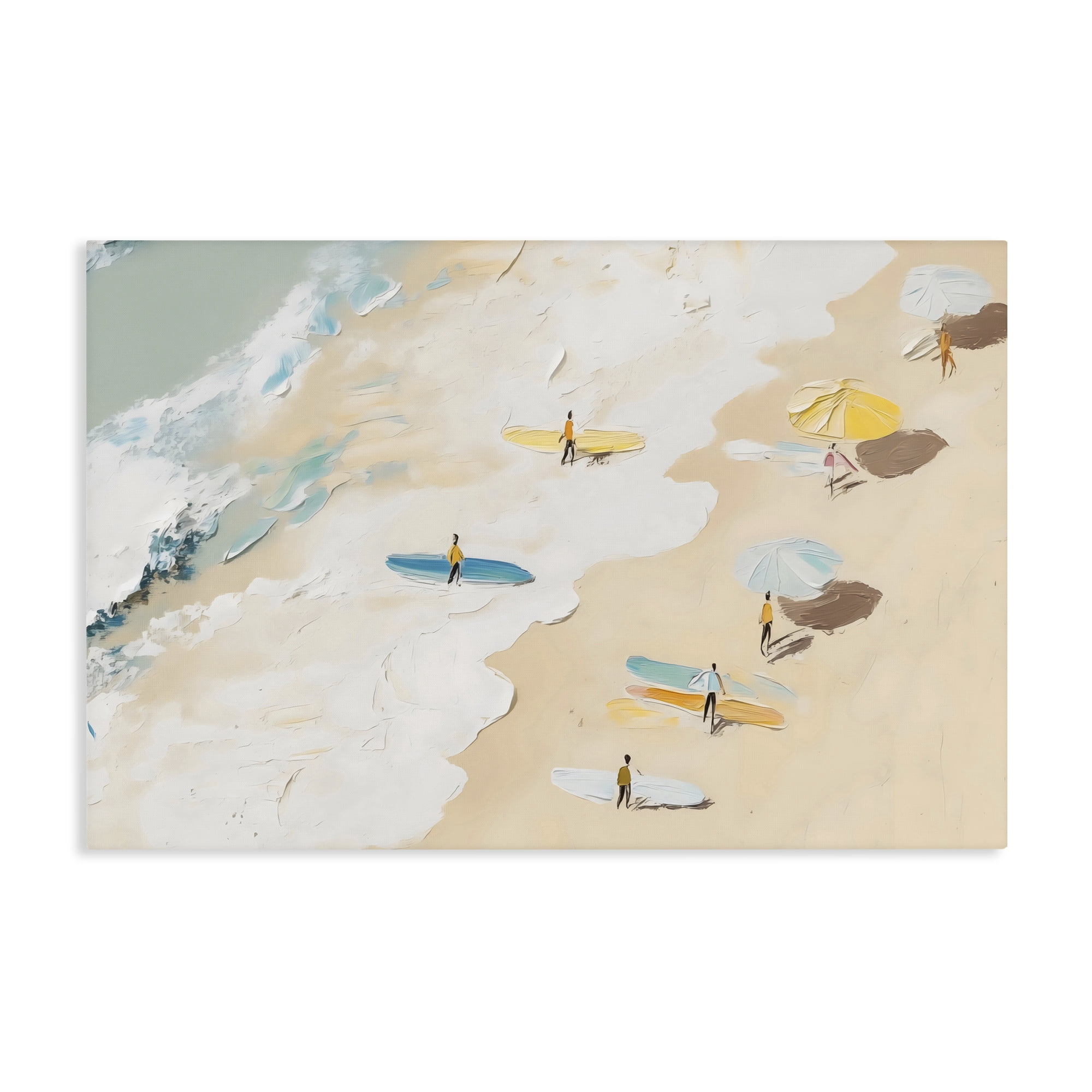 Stupell Industries Beach Surf Summer Scene Canvas Wall Art, design by LSR Design Studio