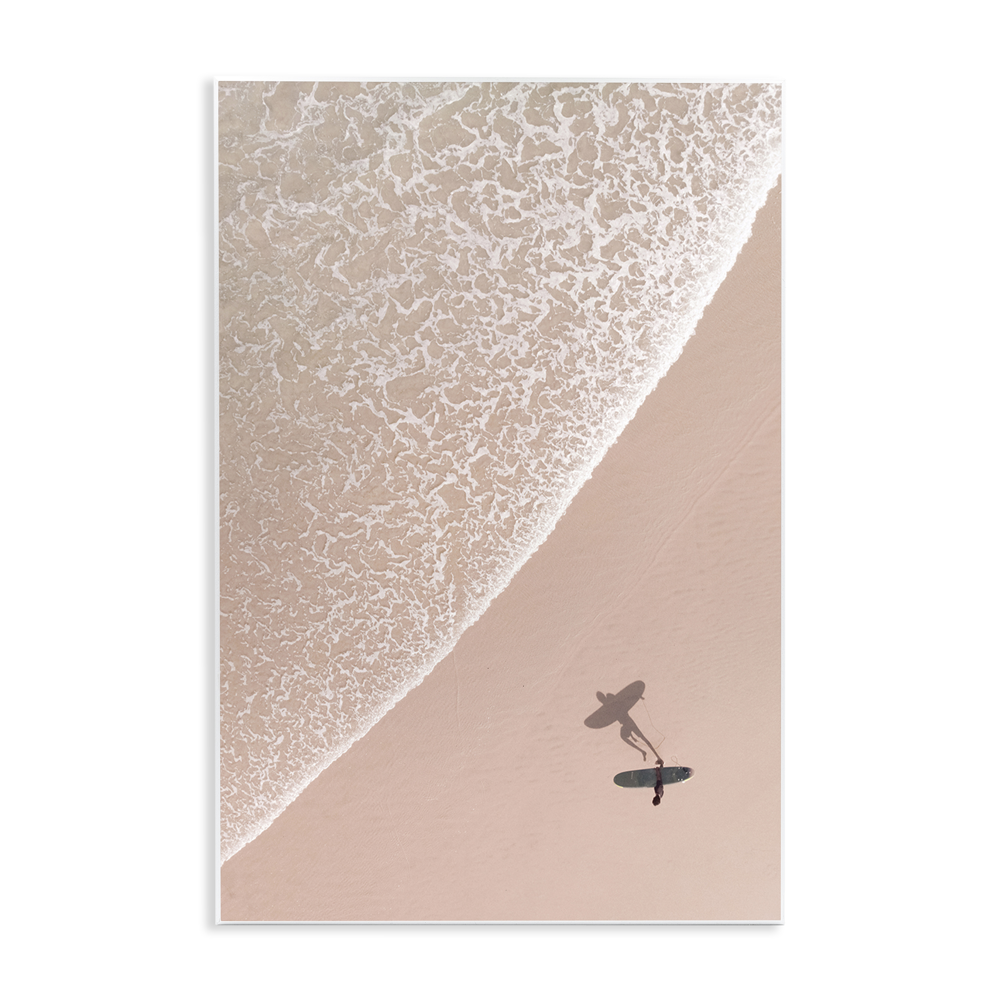 Stupell Industries Beach Surfer Silhouette Landscape & Nature Photography Unframed Art Print Wall Art, 10 x 15