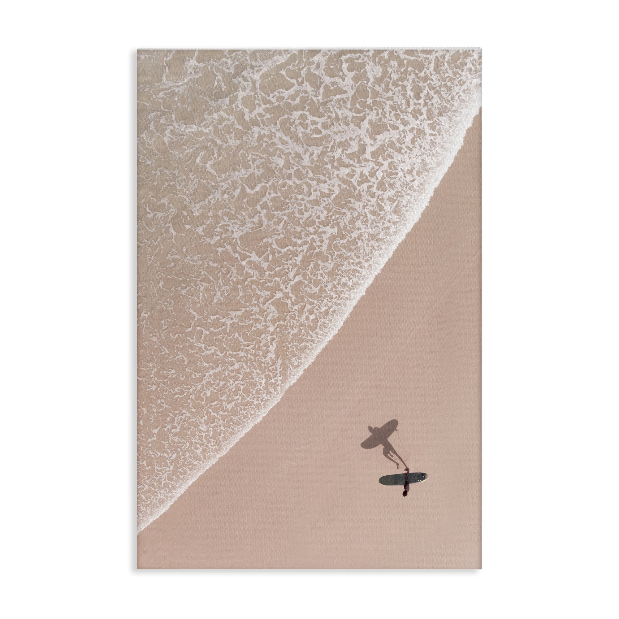Stupell Industries Beach Surfer Silhouette Landscape & Nature Photography Wrapped Canvas Art Print Wall Art, 24 x 36