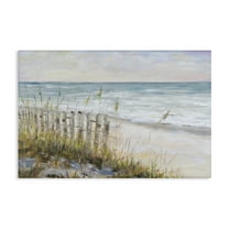 Stupell Industries Beach Tide Pools Landscape Painting Gallery Wrapped Canvas Art Print Wall Art, 24 x 16