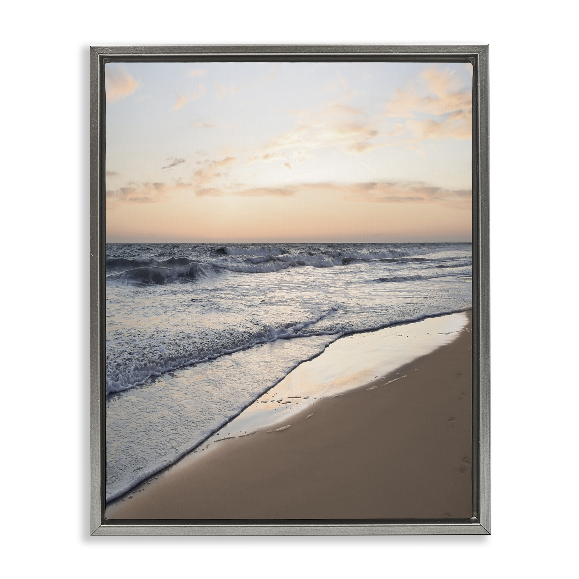 Stupell Industries Beach Tide at Sunset Nautical & Beach Photography ...