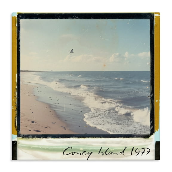 Stupell Industries Beach Trip '77 Film Canvas Wall Art design by Annabelle Hall, 17 x 17