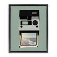 thumbnail image 1 of Stupell Industries Beach Trip Vintage Camera Black Framed Floater Canvas Wall Art design by Annabelle Hall, 31 x 25, 1 of 9