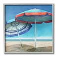 thumbnail image 1 of Stupell Industries Beach Umbrella Shadows Landscape Painting Gray Framed Art Print Wall Art, 24 x 24, 1 of 9