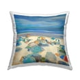 thumbnail image 1 of Stupell Industries Beach Umbrellas on Shoreline Square Decorative Printed Throw Pillow, 18 x 18, 1 of 6