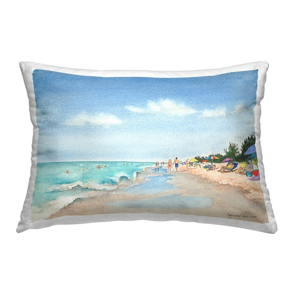 Stupell Industries Beach Vacation Shore Decorative Printed Throw Pillow Design by Christine Reichow