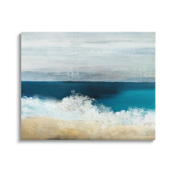 Stupell Industries Beach Waves Crashing Foam Panoramic Ocean View Painting Gallery Wrapped Canvas Print Wall Art, Design by Sophie 6