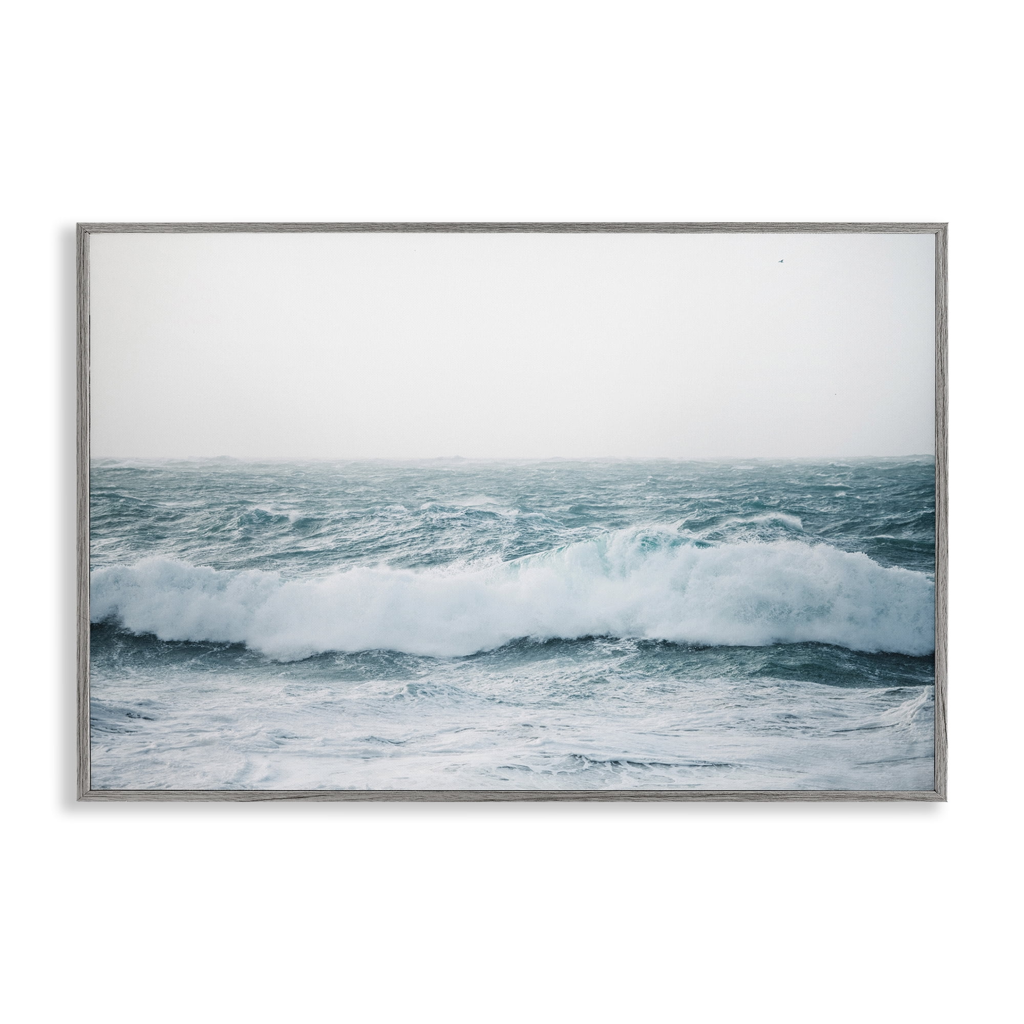 Stupell Industries Beach Waves Horizon Landscape & Nature Photography ...