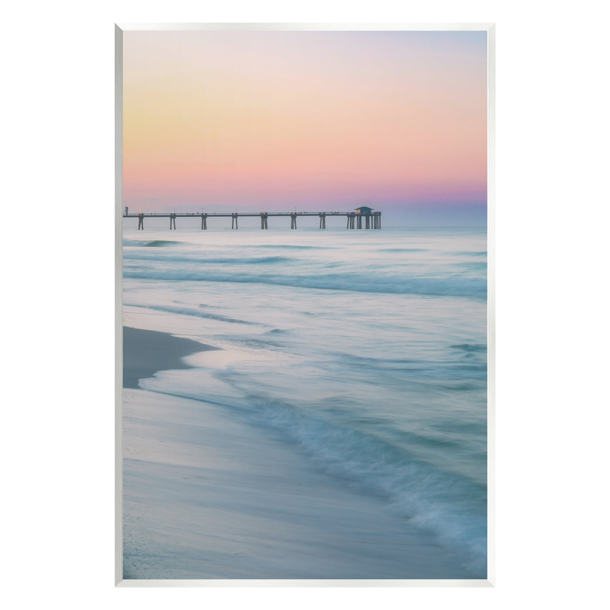 Stupell Industries Beach Waves Photography Landscape Photography Unframed Art Print Wall Art, 13 x 19