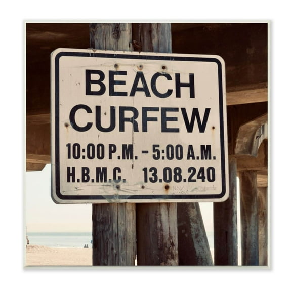 Stupell Industries Beach Wharf Curfew Nautical Coast Photograph Design by Ashley Singleton