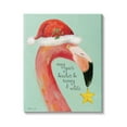 thumbnail image 1 of Stupell Industries Beaches Sunny & White Sand Phrase Santa Flamingo, 30 x 40, Design by Stephanie Workman Marrott, 1 of 6