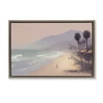 thumbnail image 1 of Stupell Industries Coastal Beachside Cabins View Brown Floating Frame Canvas Art, 31 x 21, by Noah Bay, 1 of 8