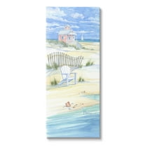 Stupell Industries Beachside Vacation Home Shoreline Painting Gallery Wrapped Canvas Print Wall Art, Design by Paul Brent