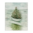 thumbnail image 1 of Stupell Industries Beachy Christmas Tree Holiday Painting Gallery Wrapped Canvas Art Print Wall Art, 36 x 48, 1 of 8