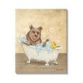 thumbnail image 1 of Stupell Industries Bear & Rubber Duck Bath Animals & Insects Painting Gallery Wrapped Canvas Print Wall Art, 30 x 40, 1 of 8