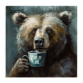 thumbnail image 1 of Stupell Industries Farmhouse Bear with Cup Of Joe Canvas Art, 24 x 24, by Tina LeCour, 1 of 8