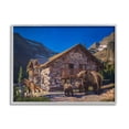 thumbnail image 1 of Stupell Industries Bears & Lodge Scenery Landscape Painting Gray Framed Art Print Wall Art, 30 x 24, 1 of 9